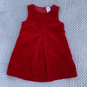 ❤Baby girls red velvet dress